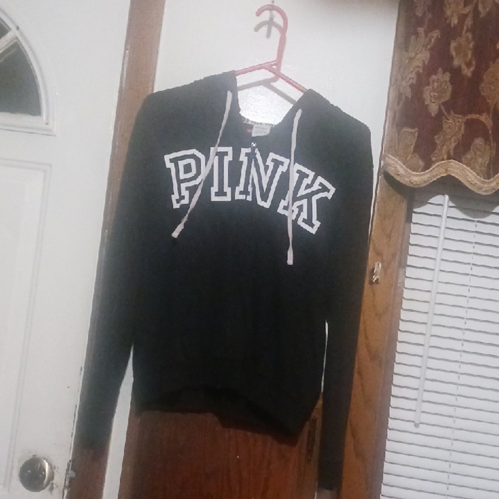 PINK Victoria's Secret Black Sweatshirt